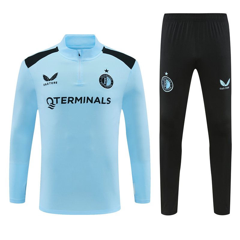 2026-27 Feyenoord Light Blue Half-Zip Training Jersey