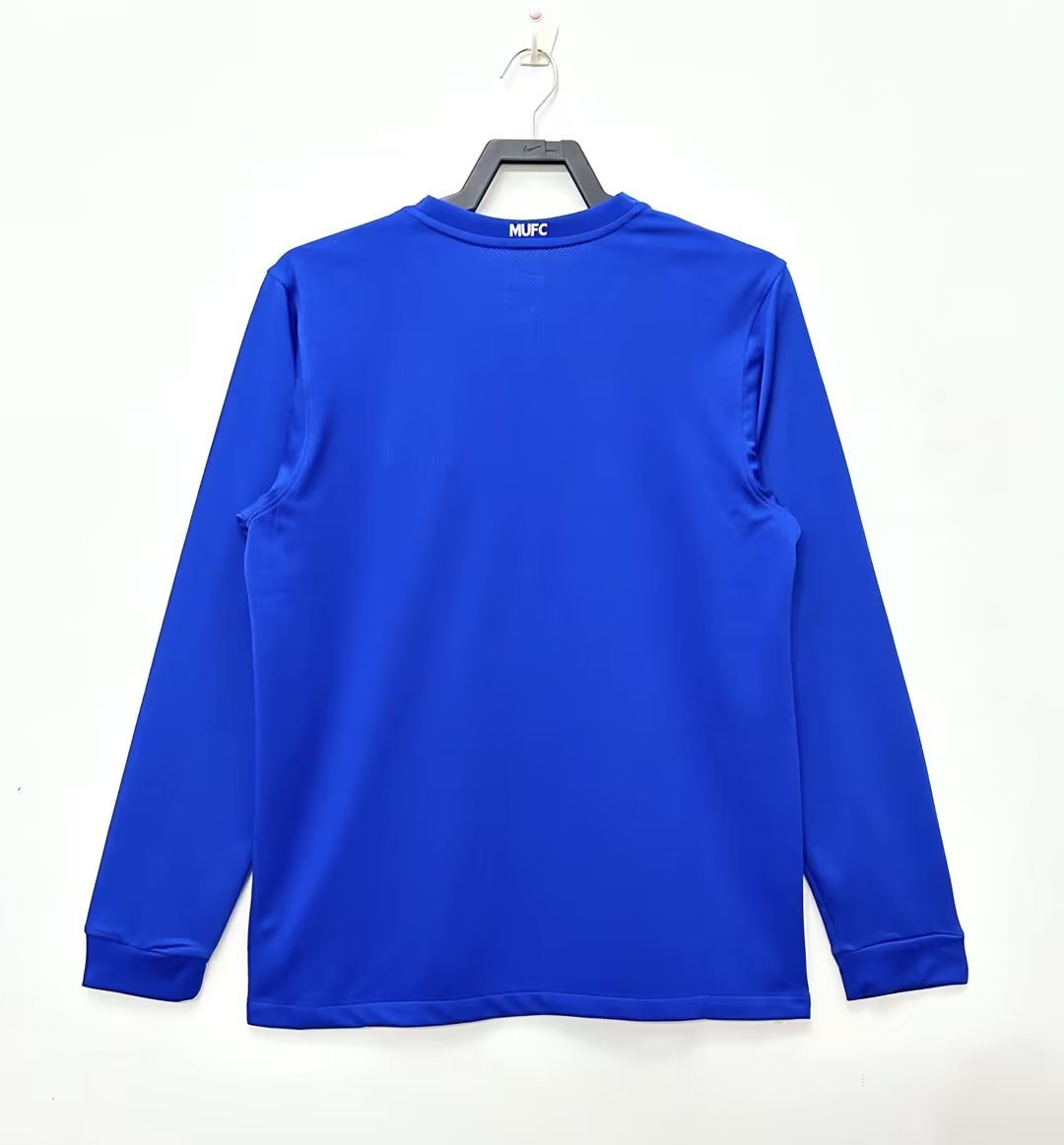 2008-09 Manchester United second away blue long-sleeved retro jersey