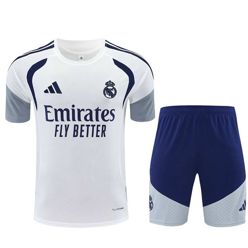 2026-27 Real Madrid White Short-Sleeve Training Jersey