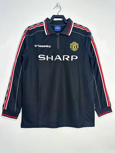 1998 Manchester United black long sleeve retro jersey