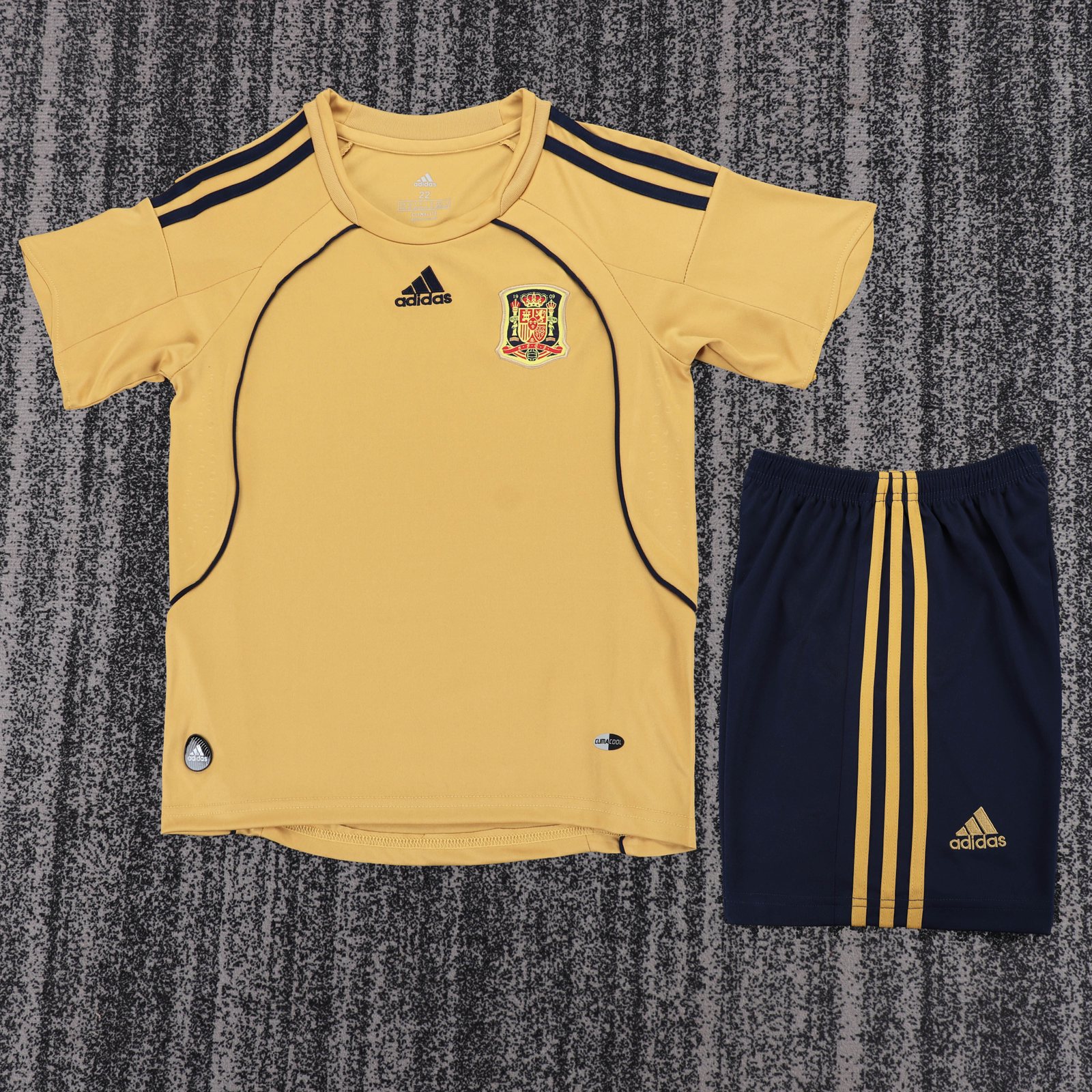 2008 Spain Away Retro Jersey – Kids