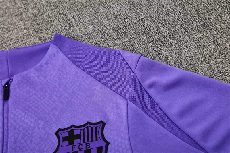 2025-26 Barcelona Purple Half-Zip Training Jersey
