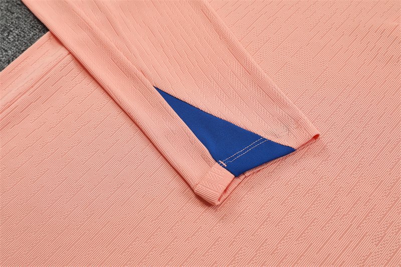 2025-26 France Light Pink Half-Zip Training Jersey