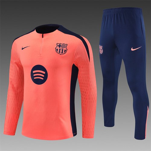2025-26 Barcelona Orange Pink Half-Pack Training Jersey