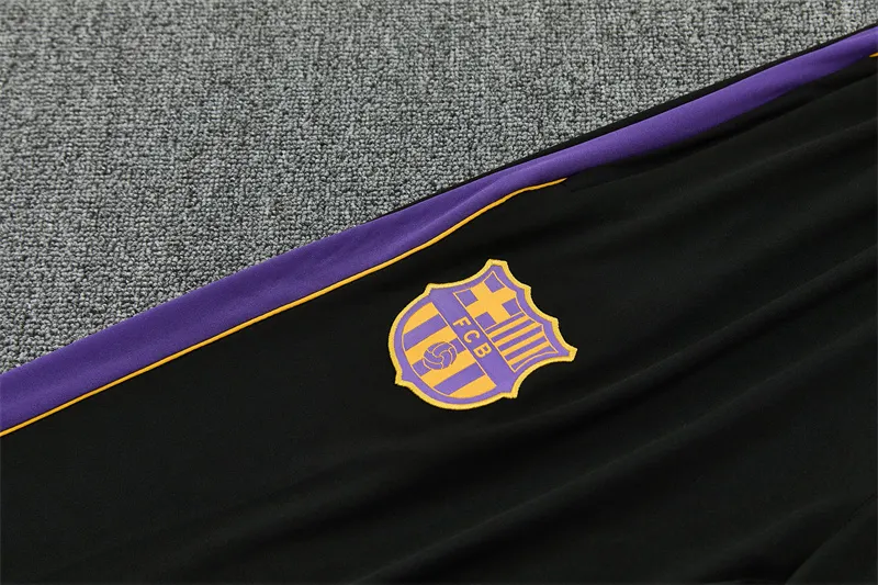 2026-27 Barcelona Red and Light Grey Half-Zip Training Jersey