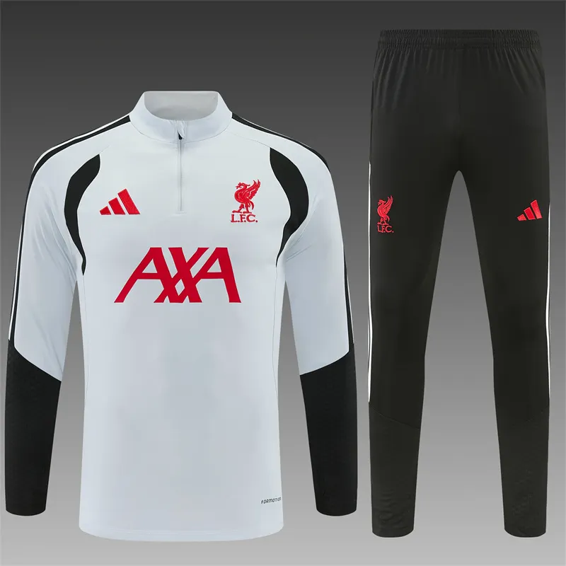 2026-27 Liverpool Light Grey Half-Zip Training Jersey