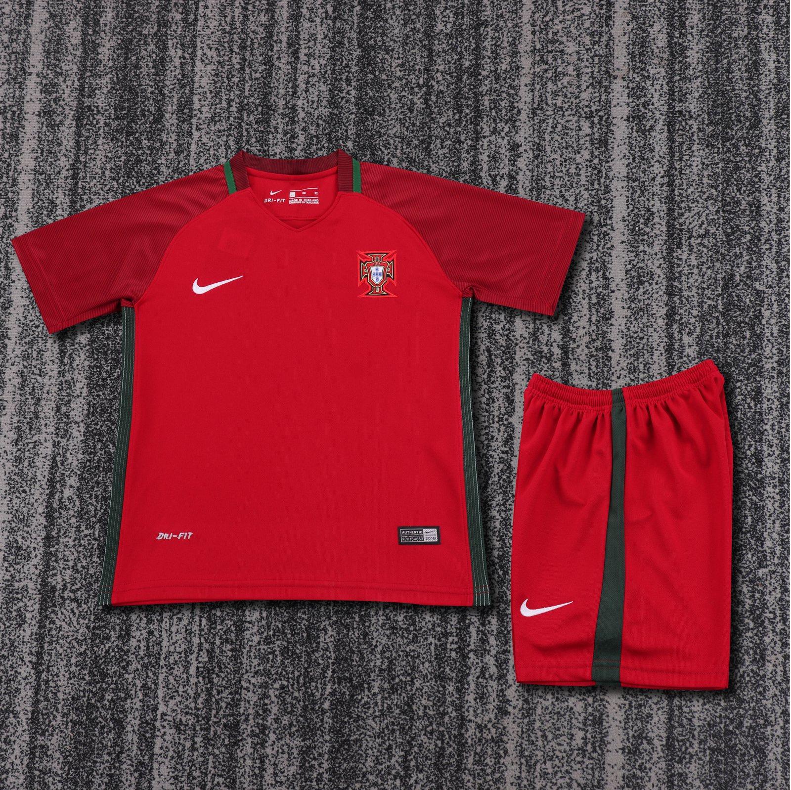 2016 Portugal Home Retro Jersey – Kids