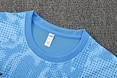 2025-26 Manchester City light blue short-sleeved training jersey