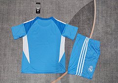 2025-26 Real Madrid Blue Goalkeeper Jersey - Kids