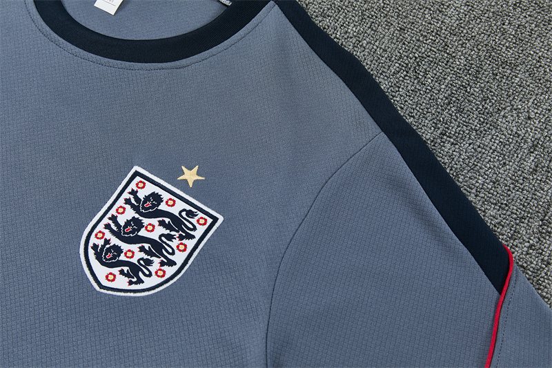 2026-27 England Grey Short-Sleeve Training Jersey