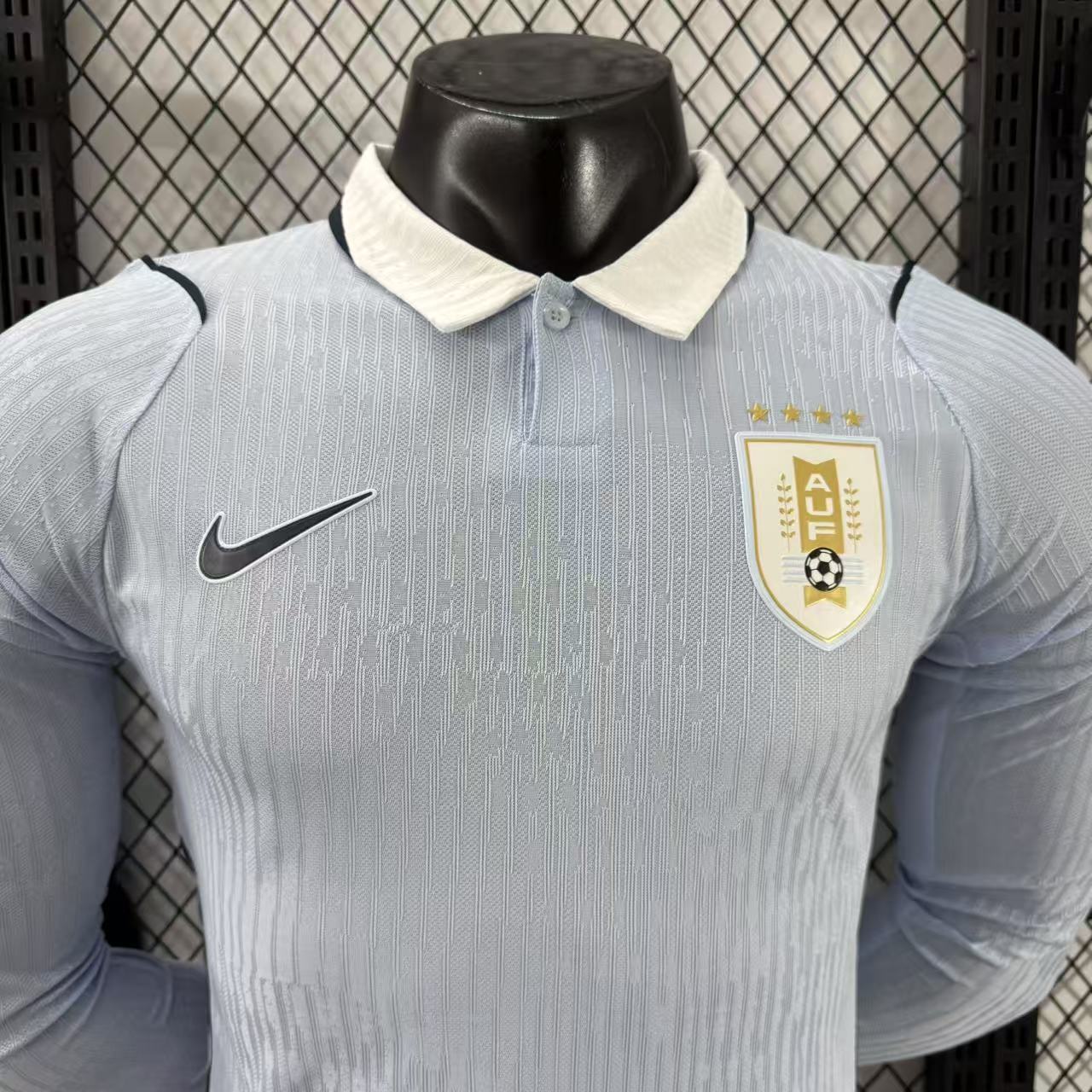 2026-27 Uruguay Home Long-Sleeve Jersey – Player Version