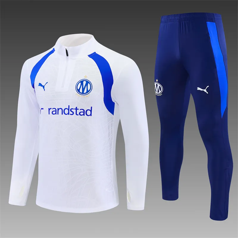 2026-27 Marseille white half-zip training jersey