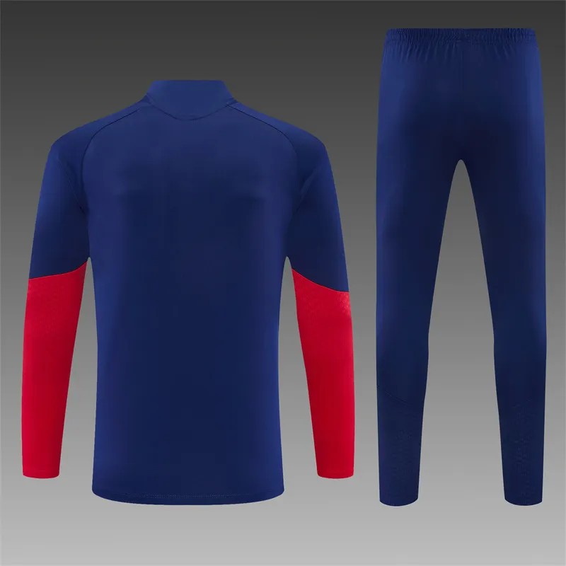 2026-27 Arsenal royal blue half-zip training kit