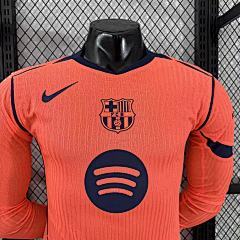 2025-26 Barcelona Second Away Long Sleeve Jersey - Player Edition