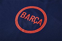 2025-26 Barcelona Royal Blue T90 Short Sleeve Training Jersey