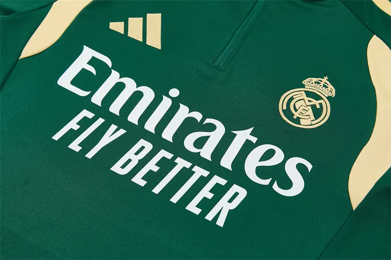 2026-27 Real Madrid Green Half-Zip Training Jersey