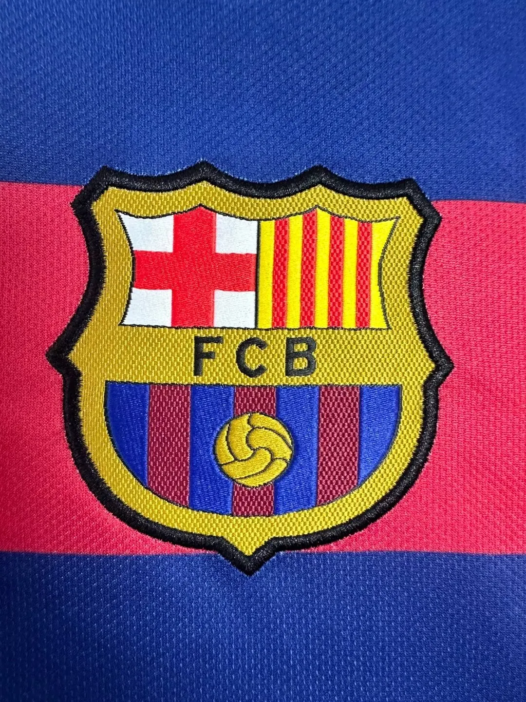 2015-16 Barcelona Home Long Sleeve Retro Jersey