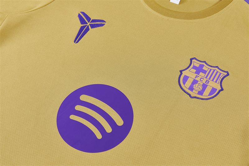 2026-27 Barcelona Gold Short-Sleeve Training Jersey