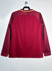 2017-18 Roma Home Long Sleeve Retro Jersey