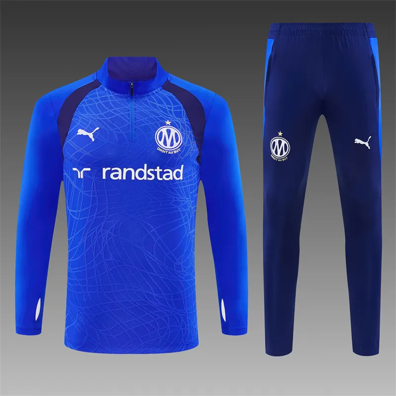 2026-27 Marseille Blue Half-Zip Training Jersey