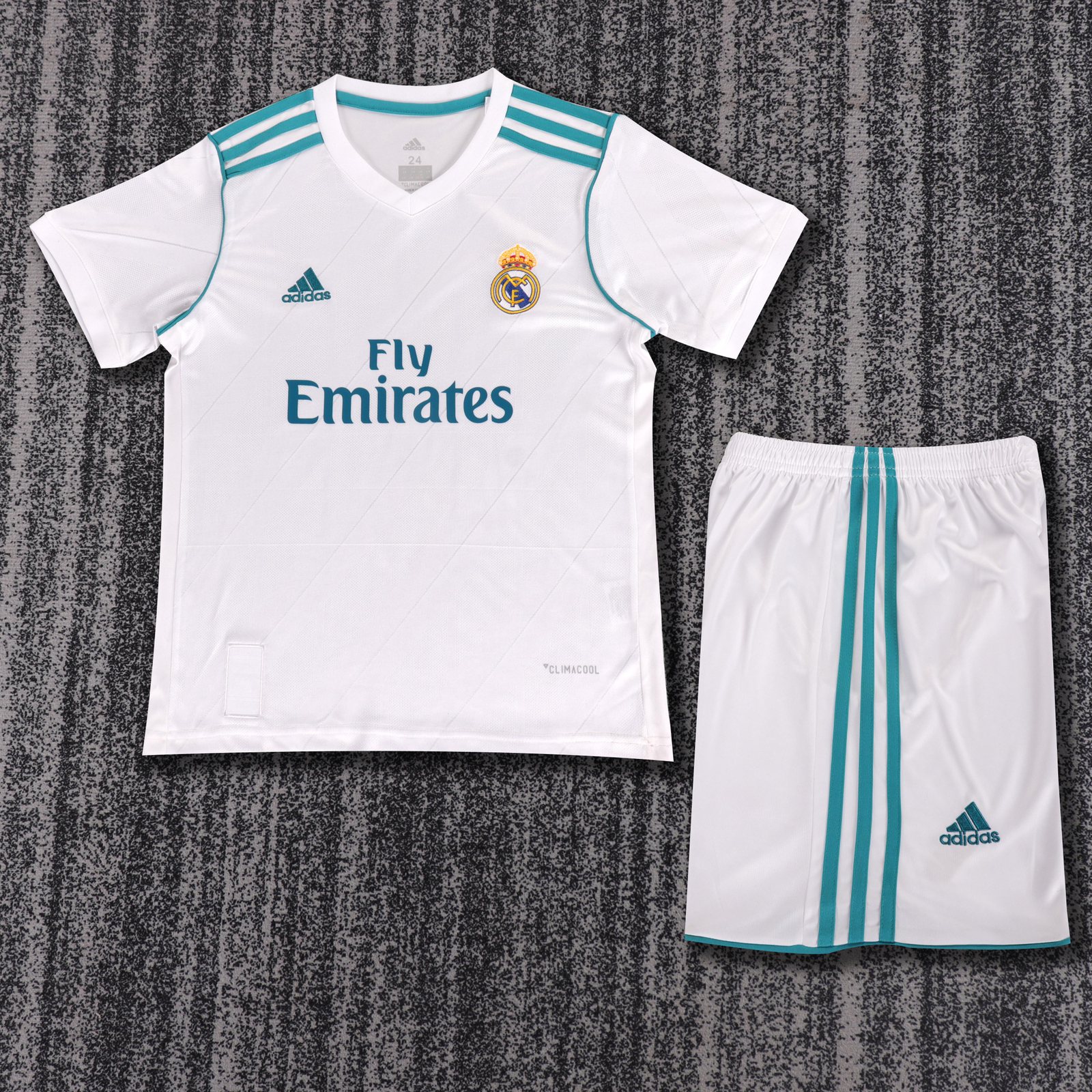 2017-18 Real Madrid Home Retro Shirt - Kids Sizes