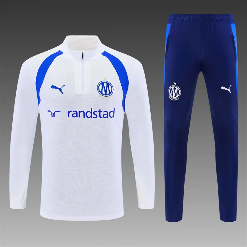 2026-27 Marseille white half-zip training jersey