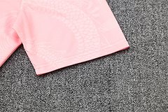 2025-26 Real Madrid black and pink short-sleeved training jersey