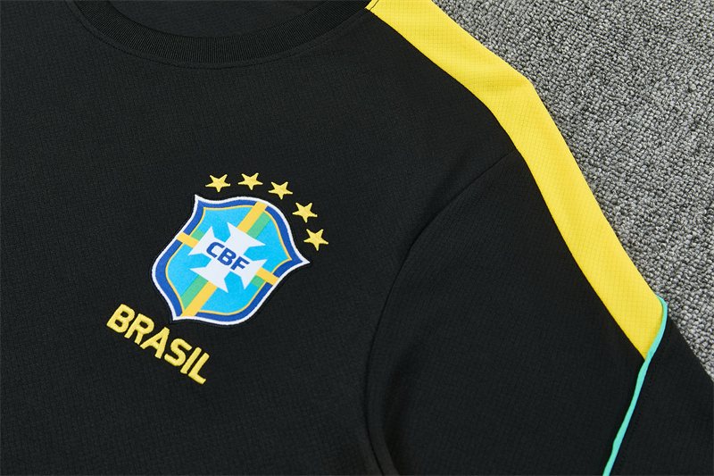 2026-27 Brazil Black Short-Sleeve Training Jersey