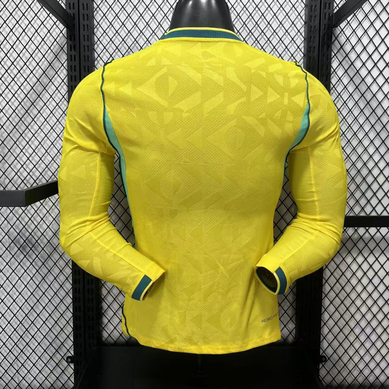 2026-27 Brazil Home Long-Sleeve Jersey - Player Version