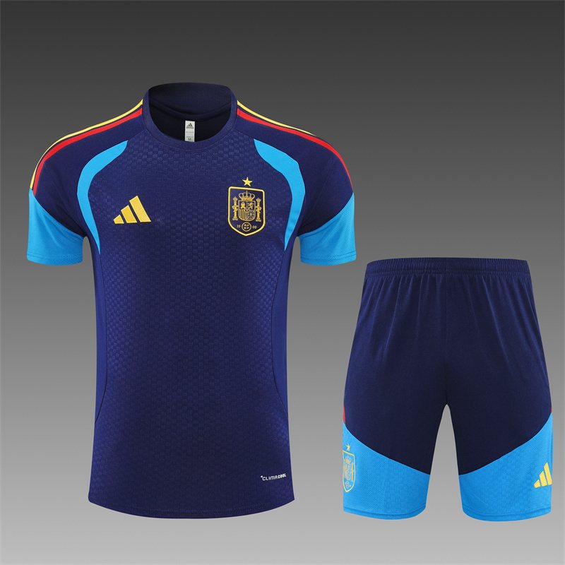2026-27 Spain Royal Blue Short-Sleeve Training Jersey