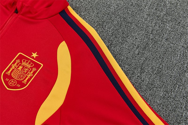 2026-27 Spain Red Half-Zip Training Jersey