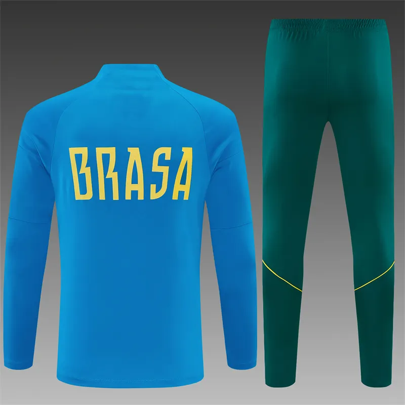 2026-27 Brazil Lake Blue Half-Zip Training Jersey