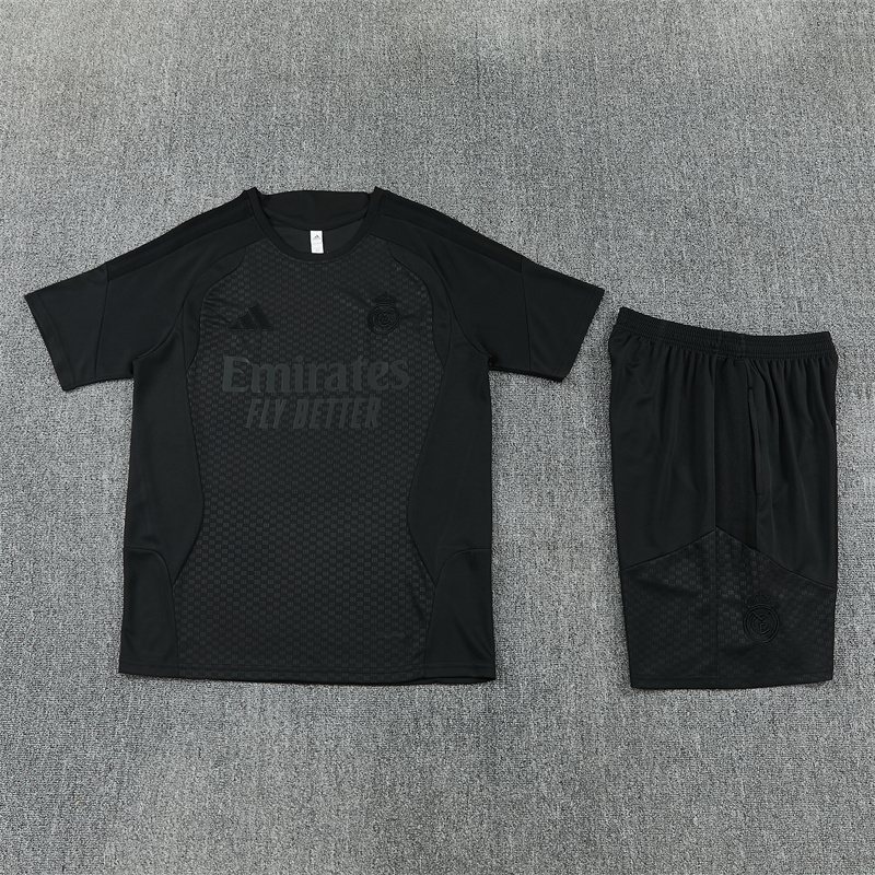 2026-27 Real Madrid Black Short-Sleeve Training Jersey