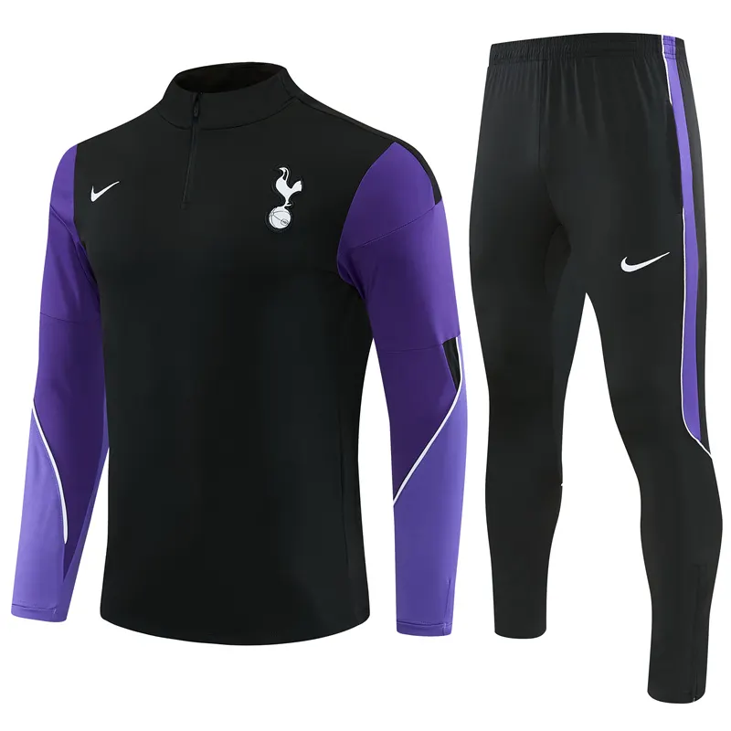 2026-27 Tottenham Hotspur Black Half-Zip Training Kit