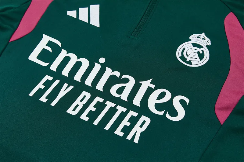 2026-27 Real Madrid Dark Green Half-Zip Training Jersey