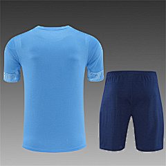 2025-26 Manchester City light blue short-sleeved training jersey