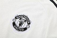 2025-26 Manchester United white short-sleeved training jersey