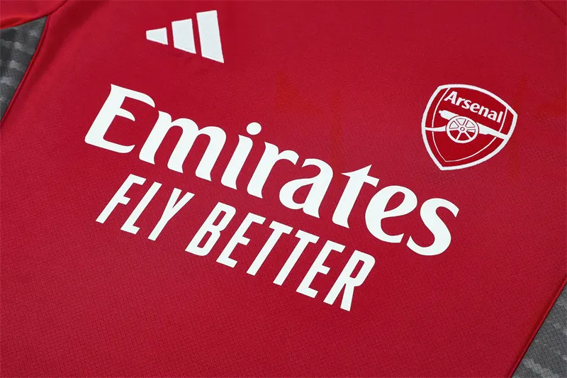 2025-26 Arsenal Red Short-Sleeve Training Jersey