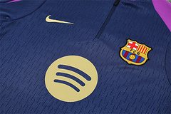 2025-26 Barcelona Royal Blue Half-Pull Training Jersey