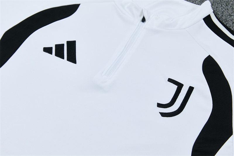 2026-27 Juventus White Half-Zip Long-Sleeve Training Kit