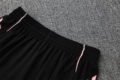 2025-26 Real Madrid black and pink short-sleeved training jersey