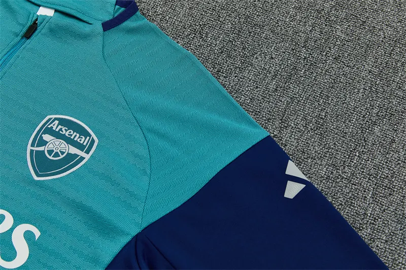 2025-26 Arsenal Green Half-Zip Training Jersey