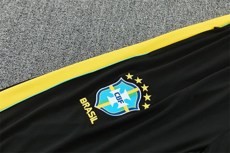 2026-27 Brazil Jordan White Half-Zip Training Jersey