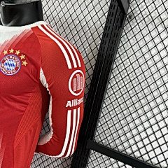 2025-26 Bayern Munich Home Long Sleeve Jersey - Player Edition