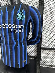 2025-26 Inter Milan Home Long-Sleeve Jersey – Player Version