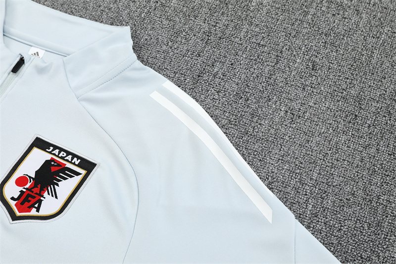 2025-26 Japan Light Grey Half-Zip Training Jersey