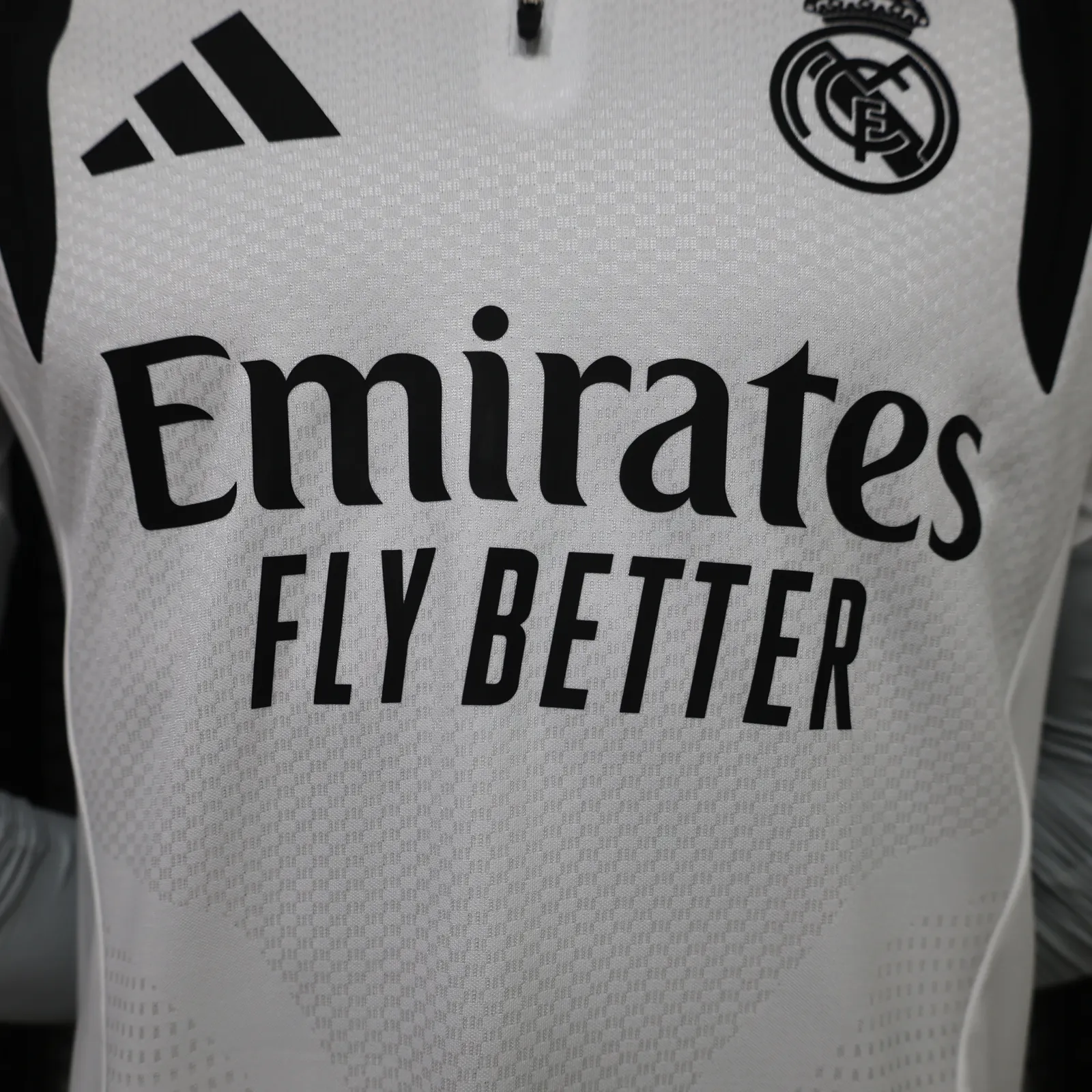 2026-27 Real Madrid Long-Sleeve Half-Zip Training Jersey – Player Version