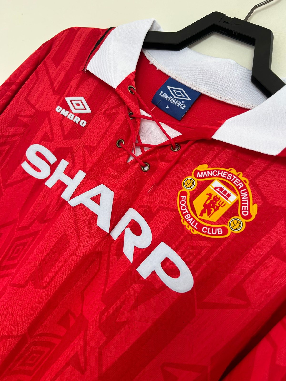 1992-94 Manchester United Home Long Sleeve Retro Shirt