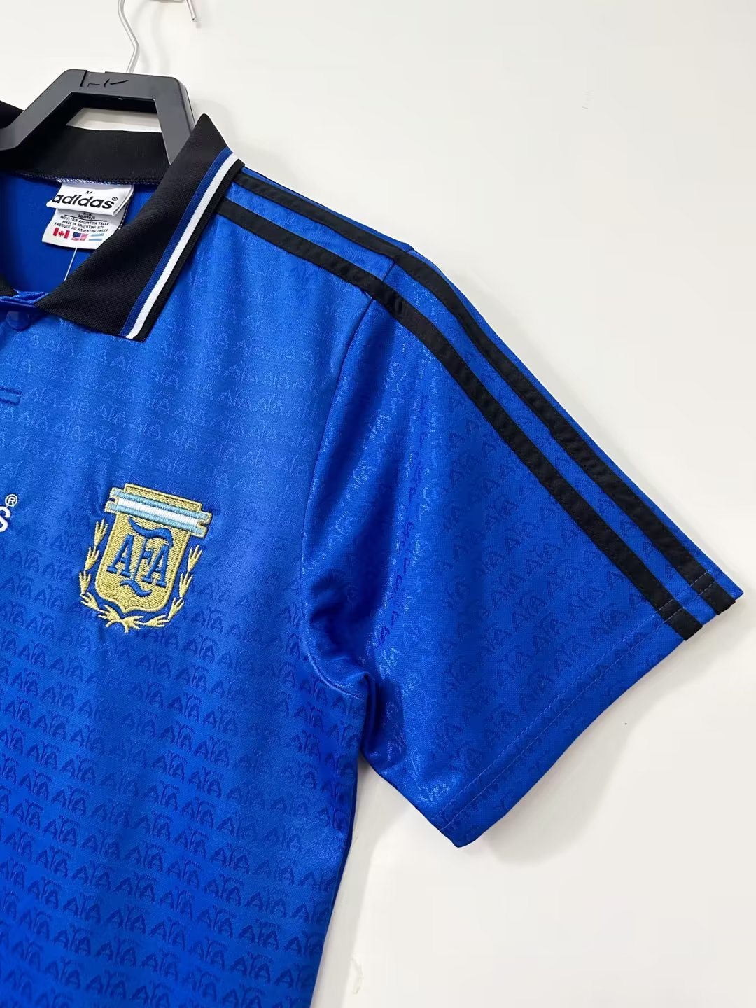 1994 Argentina Away Jacquard Retro Jersey