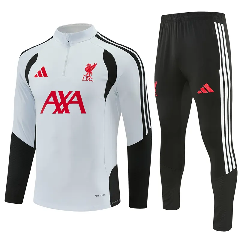 2026-27 Liverpool Light Grey Half-Zip Training Jersey